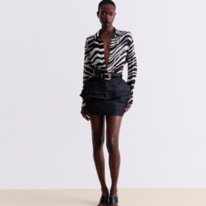 ZEBRA PRINT SLIM-FIT SHIRT