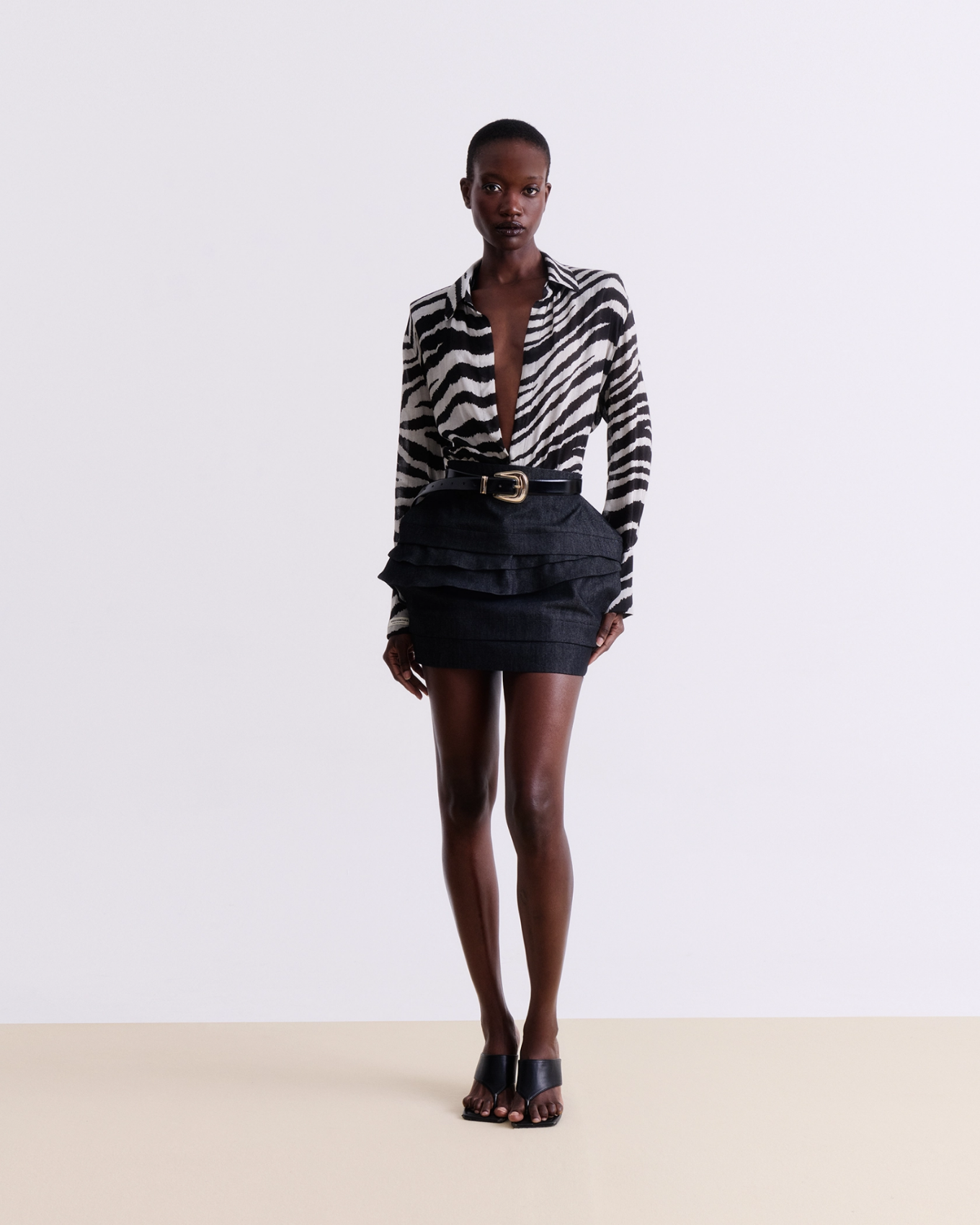 ZEBRA PRINT SLIM-FIT SHIRT