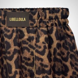 Leopard boxer shorts with elastic waist and leather decorative MAYSON