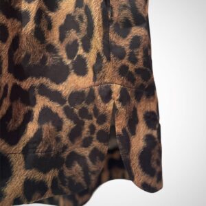 Leopard boxer shorts with elastic waist and leather decorative MAYSON