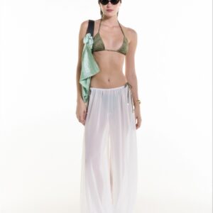 OLIVE TRIANGLE BIKINI TOP