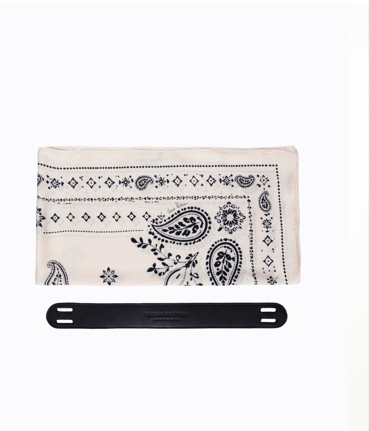 OFF-WHITE BANDANA TOP/BAG