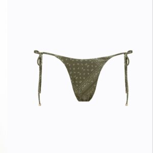 OLIVE THIN STRAP BIKINI BOTTOMS