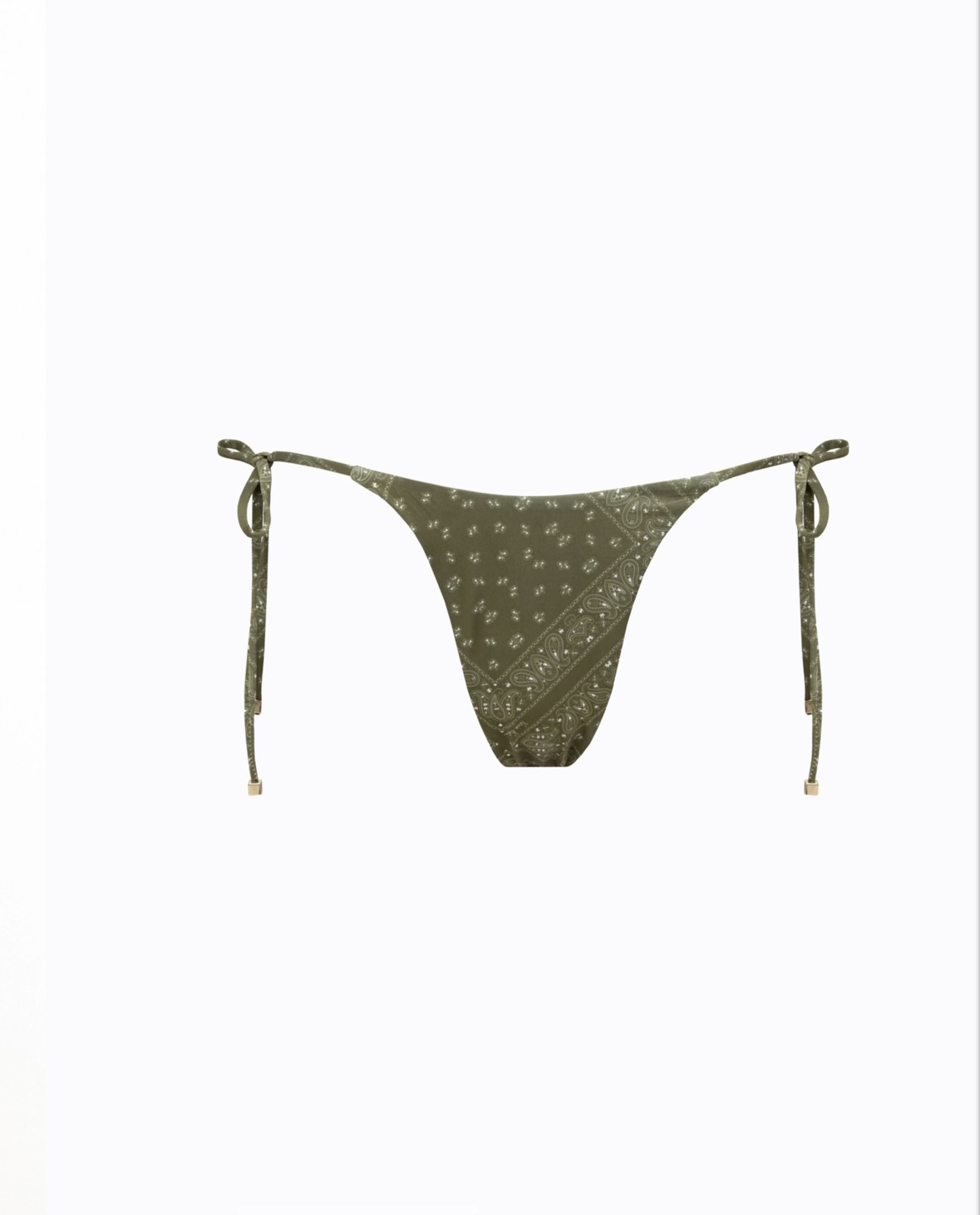 OLIVE THIN STRAP BIKINI BOTTOMS