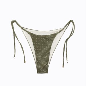 OLIVE THIN STRAP BIKINI BOTTOMS