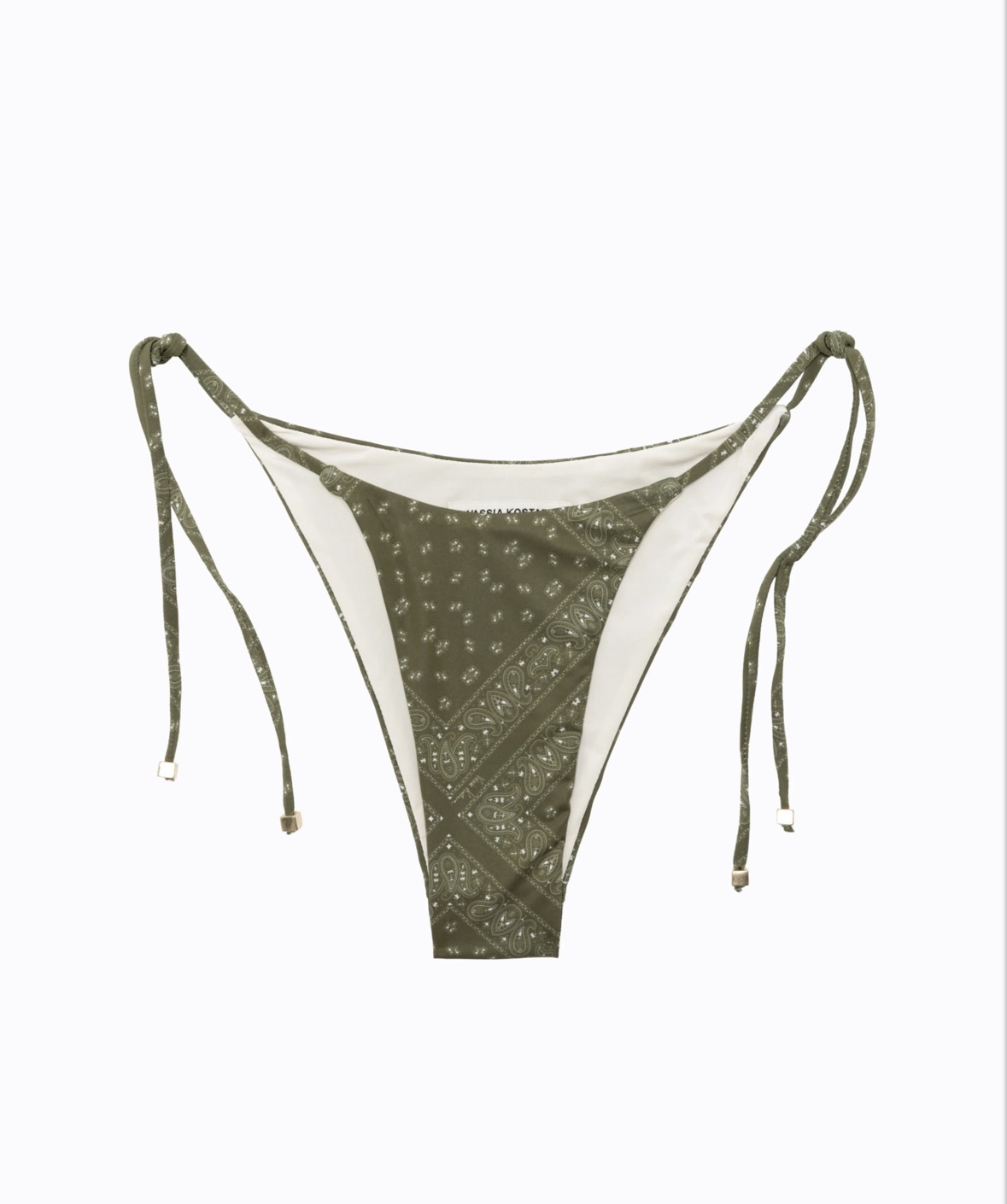 OLIVE THIN STRAP BIKINI BOTTOMS