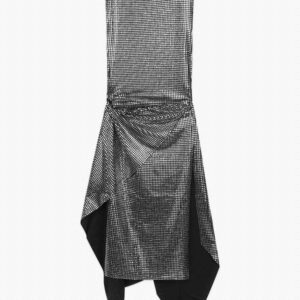 SPARKLING ASYMMETRICAL MIDI DRESS