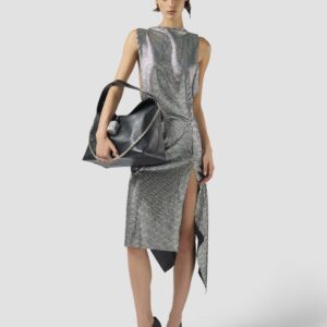 SPARKLING ASYMMETRICAL MIDI DRESS