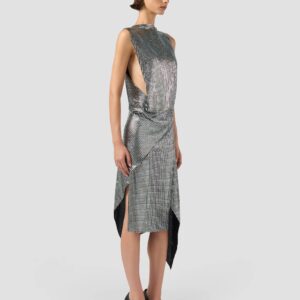 SPARKLING ASYMMETRICAL MIDI DRESS