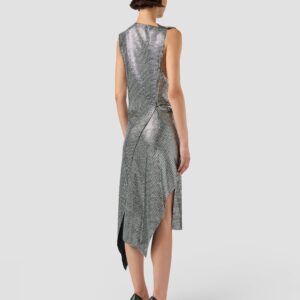 SPARKLING ASYMMETRICAL MIDI DRESS