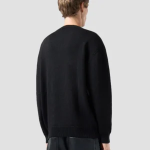 CREWNECK SWEATSHIRT WITH STUDDED LOGO