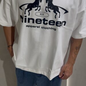 Men's Oversized T-Shirt – Twin Horses Graphic