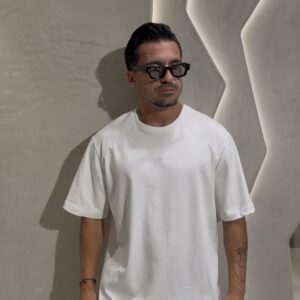 White streetwear oversized t shirt