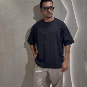 Ανδρικό Μαύρο Oversized T-Shirt – Streetwear Elegance