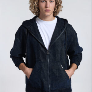 Ανδρική μπλε oversized ζακέτα