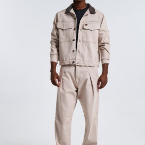 Denim beige pants