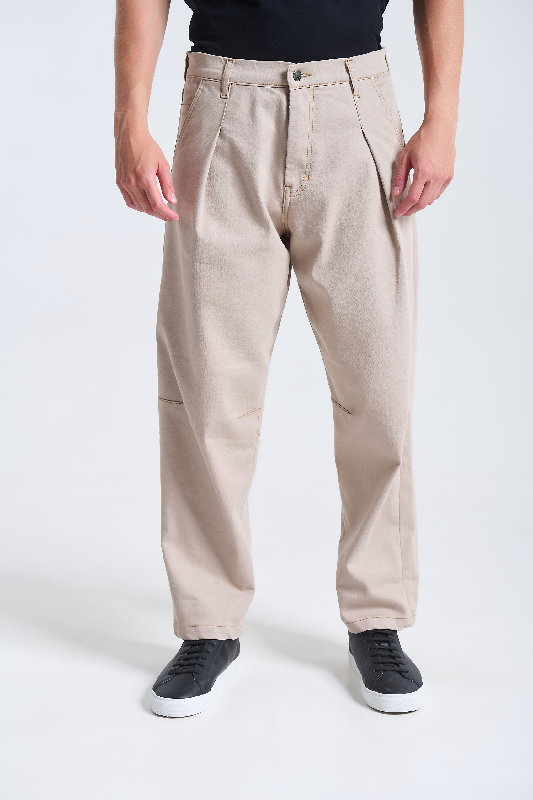 Denim beige pants