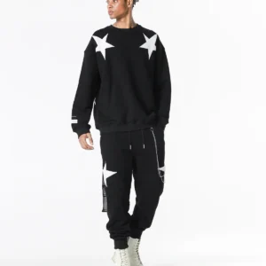 MWM WINGS STARS ZIP UP SWEATPANTS