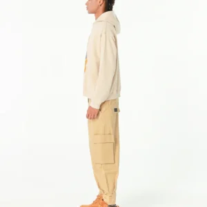 MWM TEDDY CANVAS PATCHES CROPPED HOODIE