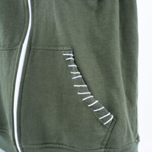 Hoody knitted Dark Green