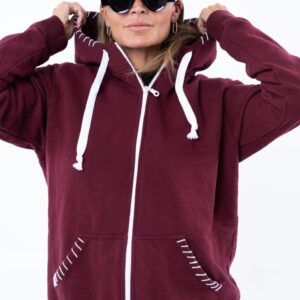 Hoody knitted Red Cherry