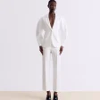 WHITE TAILORED BLAZER