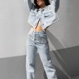 Mom Fit Embroidered Τζιν Diana Πολύ Ψηλόμεσο Ανοιχτό Μπλε